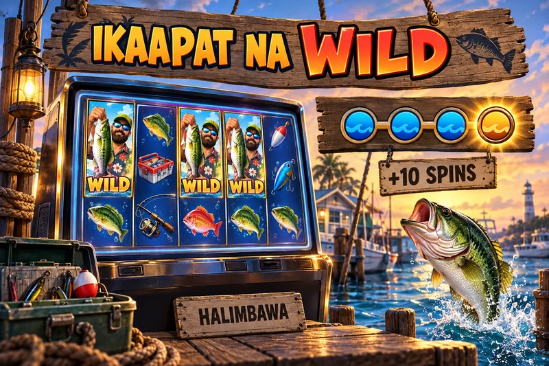 Orihinal na slot concept: Bigger Bass Bonanza. Every-fourth-Wild threshold at pagbabago ng collection level. Hindi actual provider screenshot.